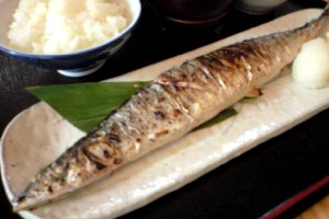 秋刀魚の塩焼定食